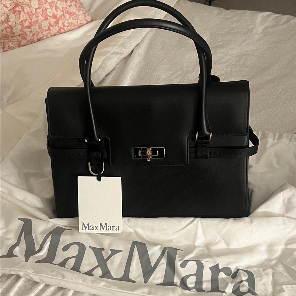 NWT MaxMara Classic Black Satchel